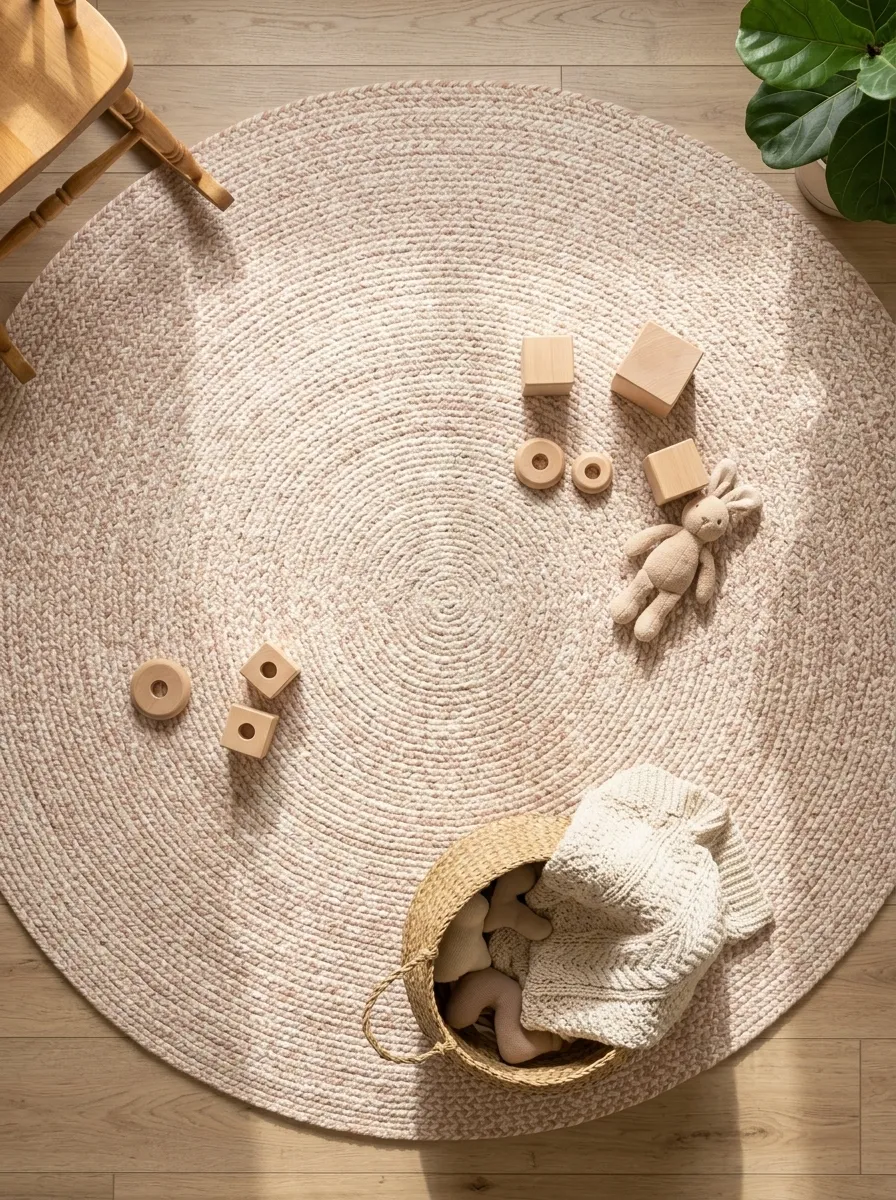 Use a Soft Rug to Define the Play Area