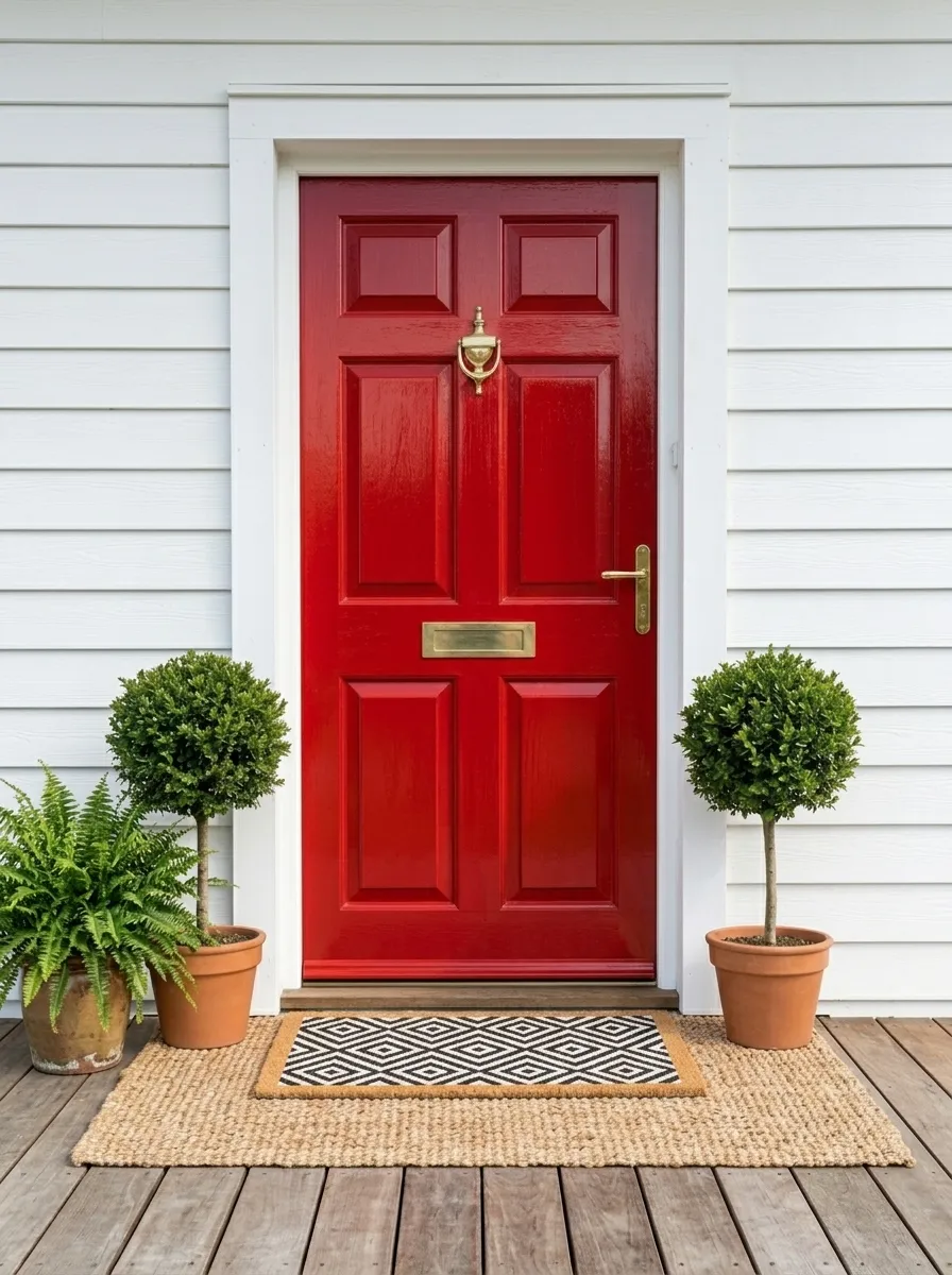 Layer a Doormat and Rug