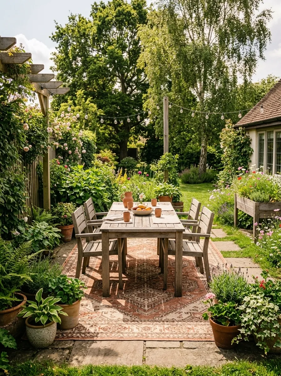 Lay Down an Outdoor Rug