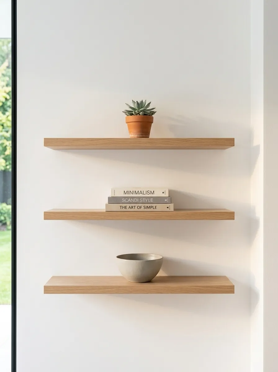 Use Floating Shelves as Decor and Storage