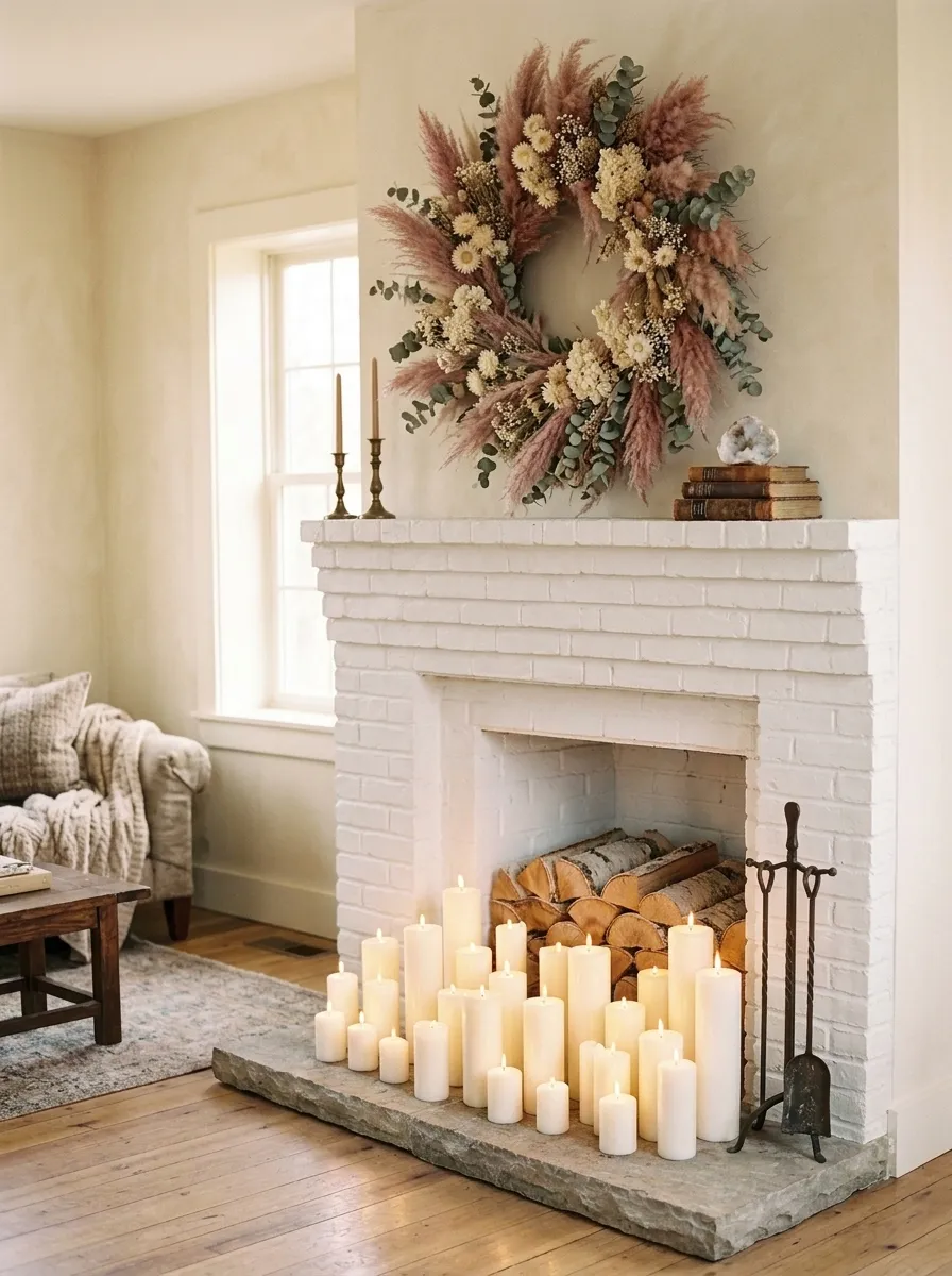 Seasonal Wreath as a Focal Point