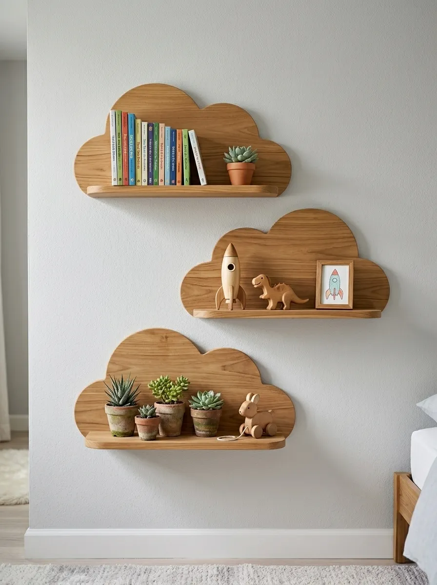 Floating Cloud Shelves