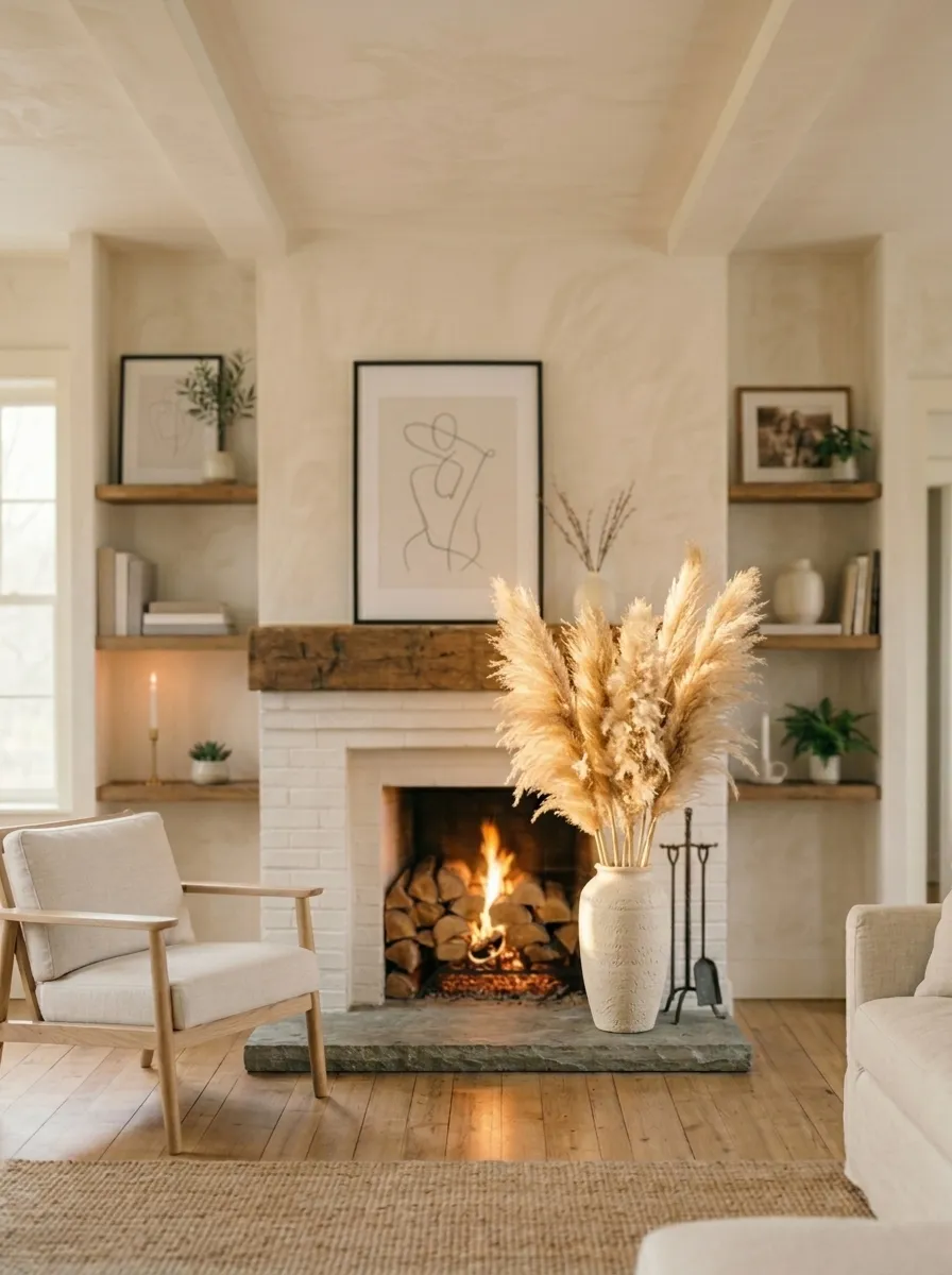 Pampas Grass in a Statement Vase