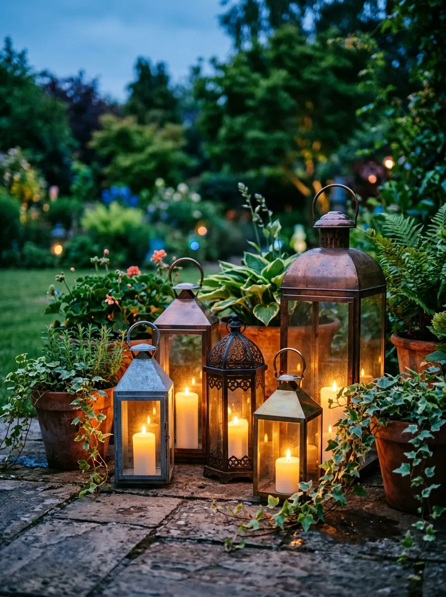Add Lanterns and Candles for Nighttime Glow