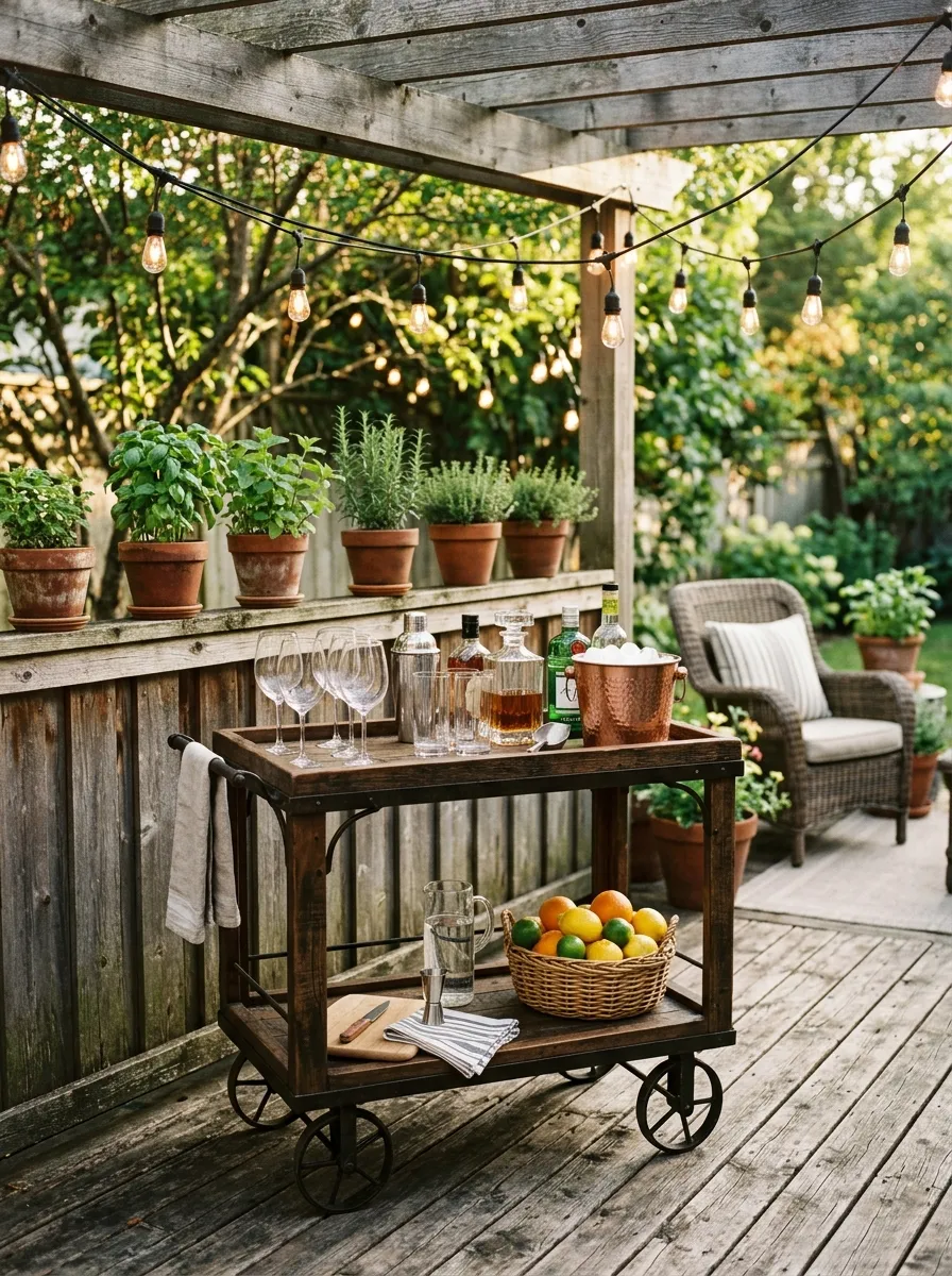 Build a DIY Outdoor Bar or Beverage Station