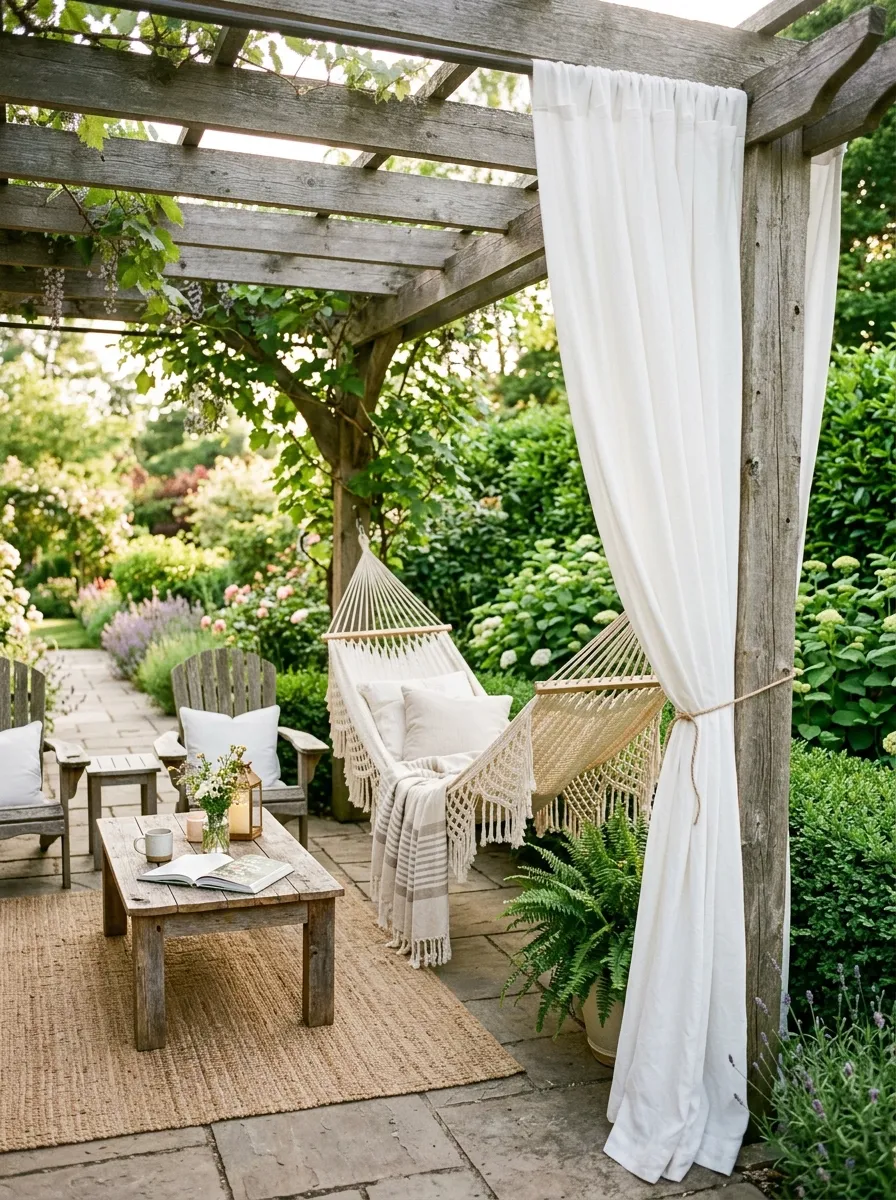 Create Privacy with Outdoor Curtains