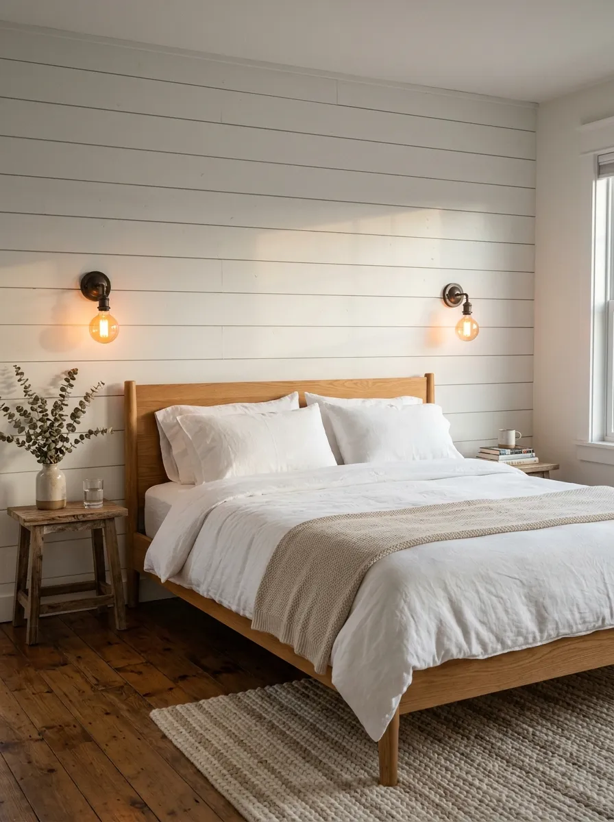 Hang Shiplap Panels on One Wall