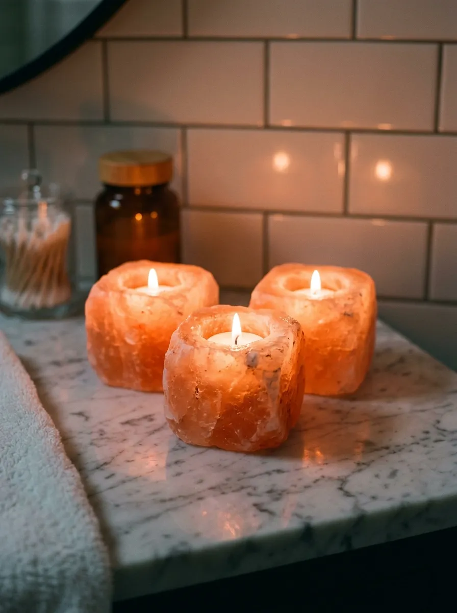 Himalayan Salt Tea Light Holders