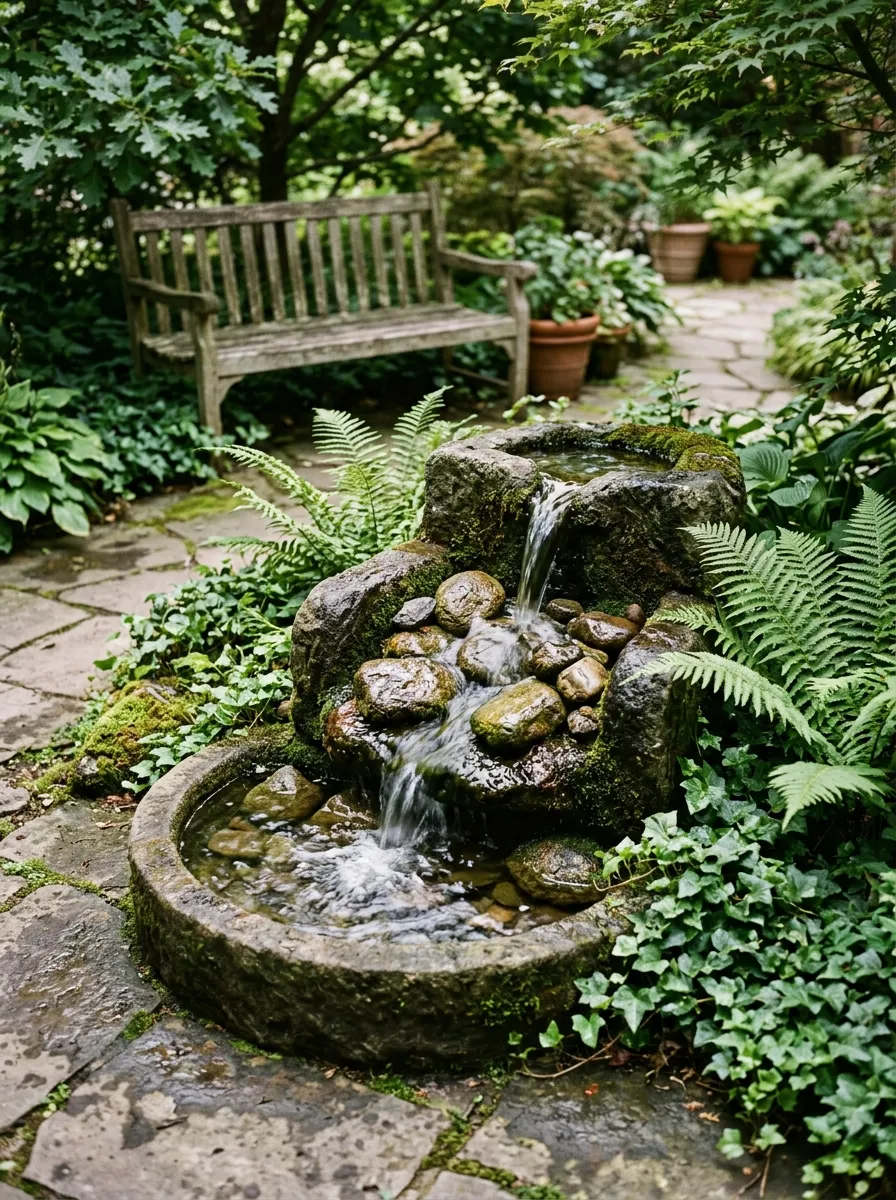 Install a Water Feature for Calm Ambiance