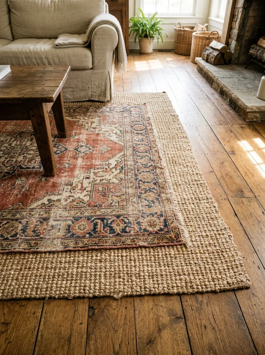 Layer Rugs for Texture and Warmth