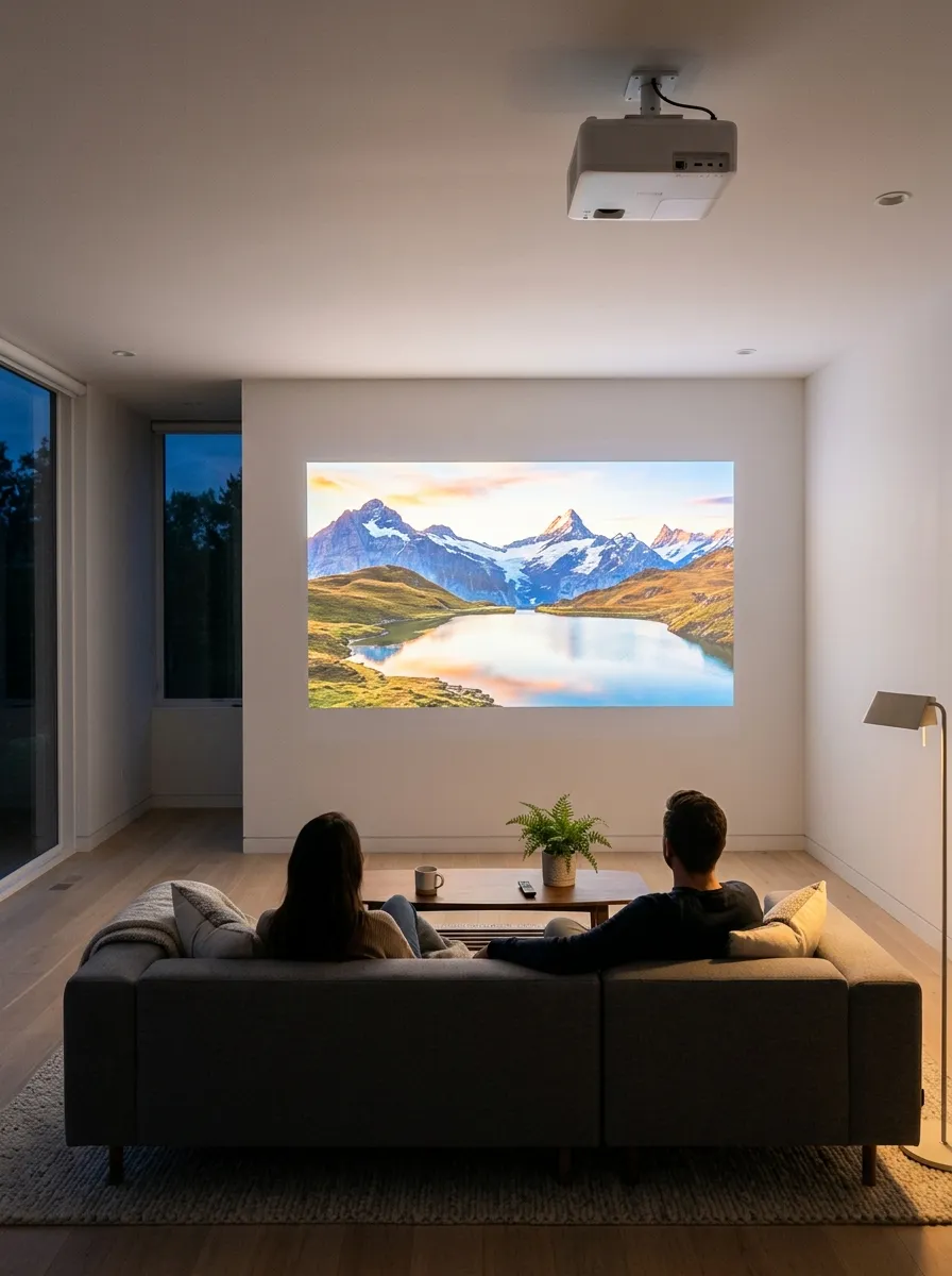 Use a Projector Instead of a TV for a Cleaner Wall