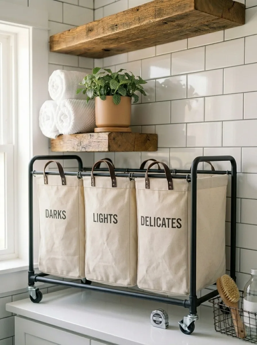 Canvas Sort Bins on Wheels