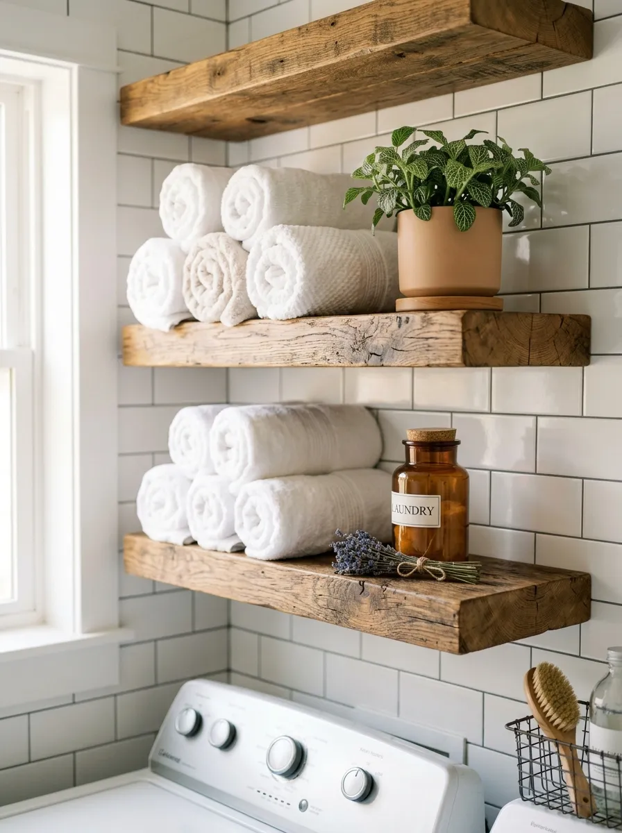 Floating Wooden Shelves
