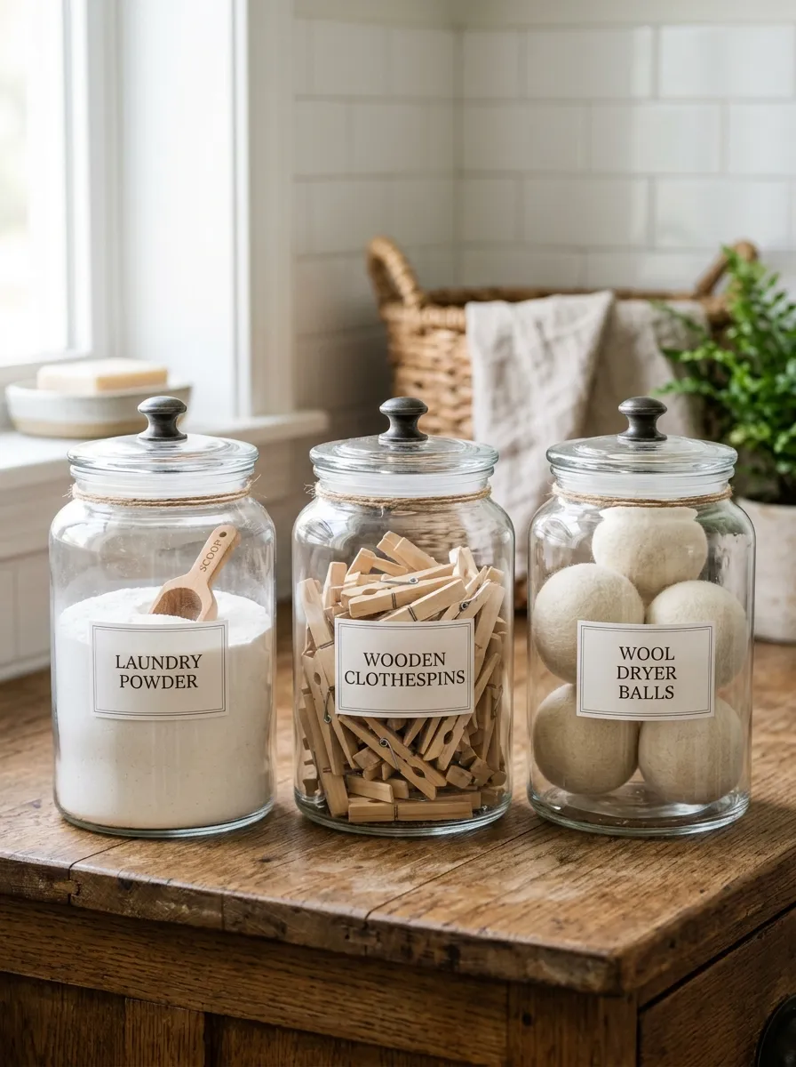 Clear Storage Jars