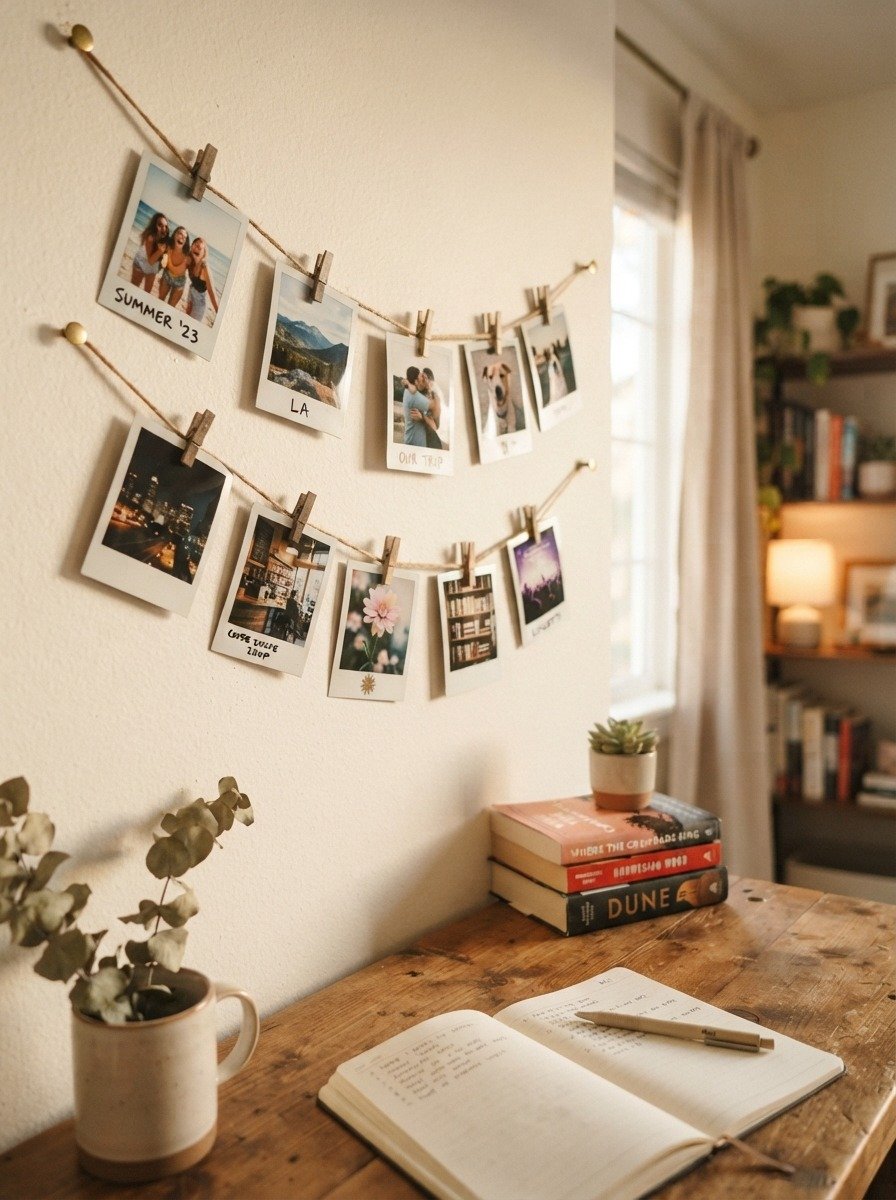 Create a Polaroid or Photo String Display