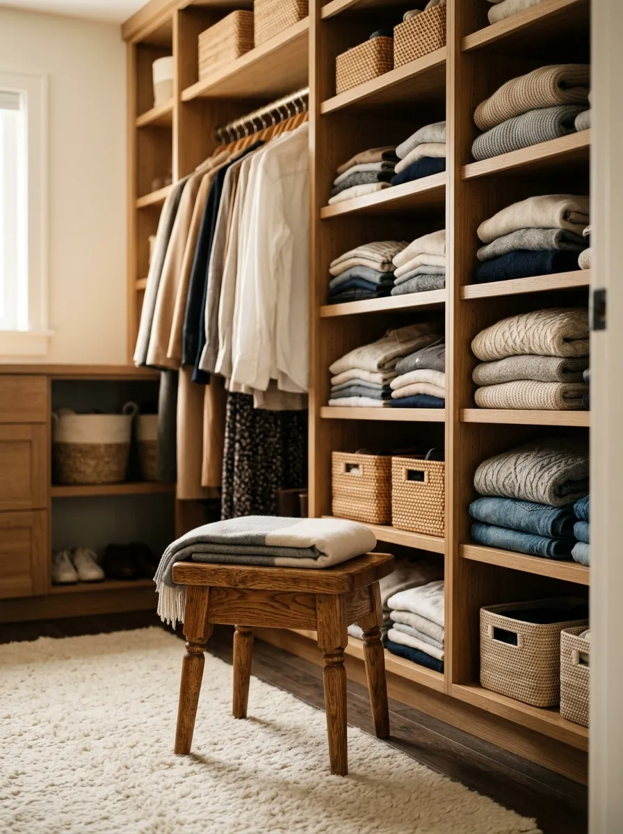 Add a Small Bench or Stool