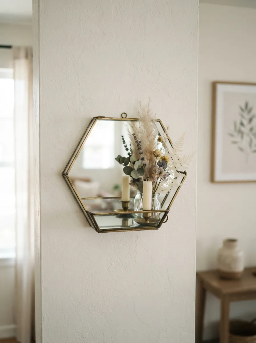 Mirrored Tray Wall Accent