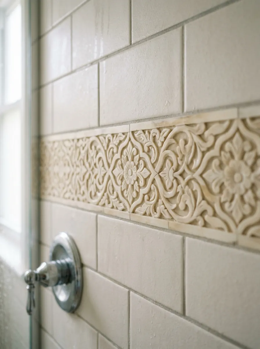 Cream Bone Inlay Accent Strip