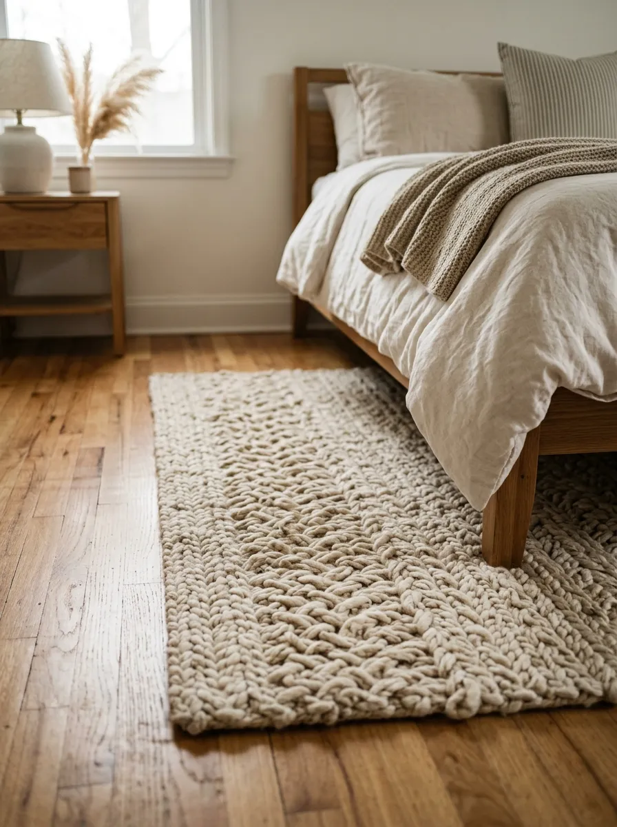 Braided or Textured Area Rug