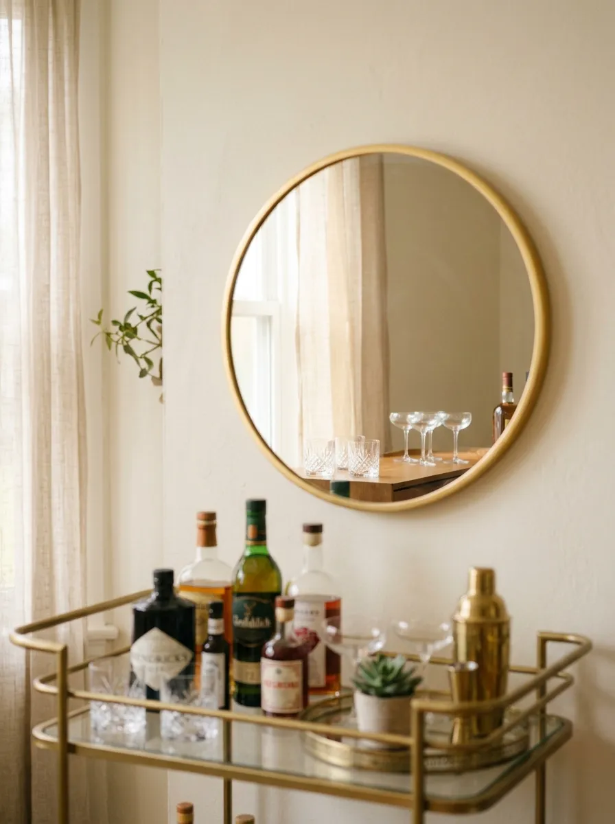 Style With a Framed Print or Mirror