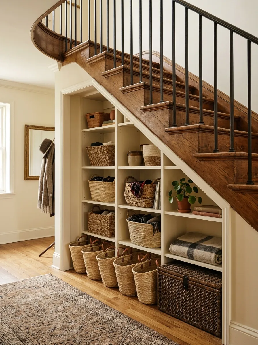Create an Under Stair Storage Nook