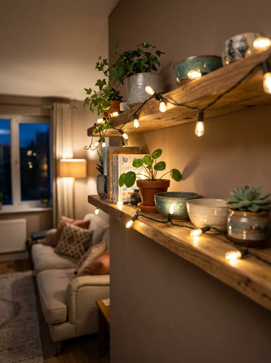 Use Warm Toned String Lights Indoors
