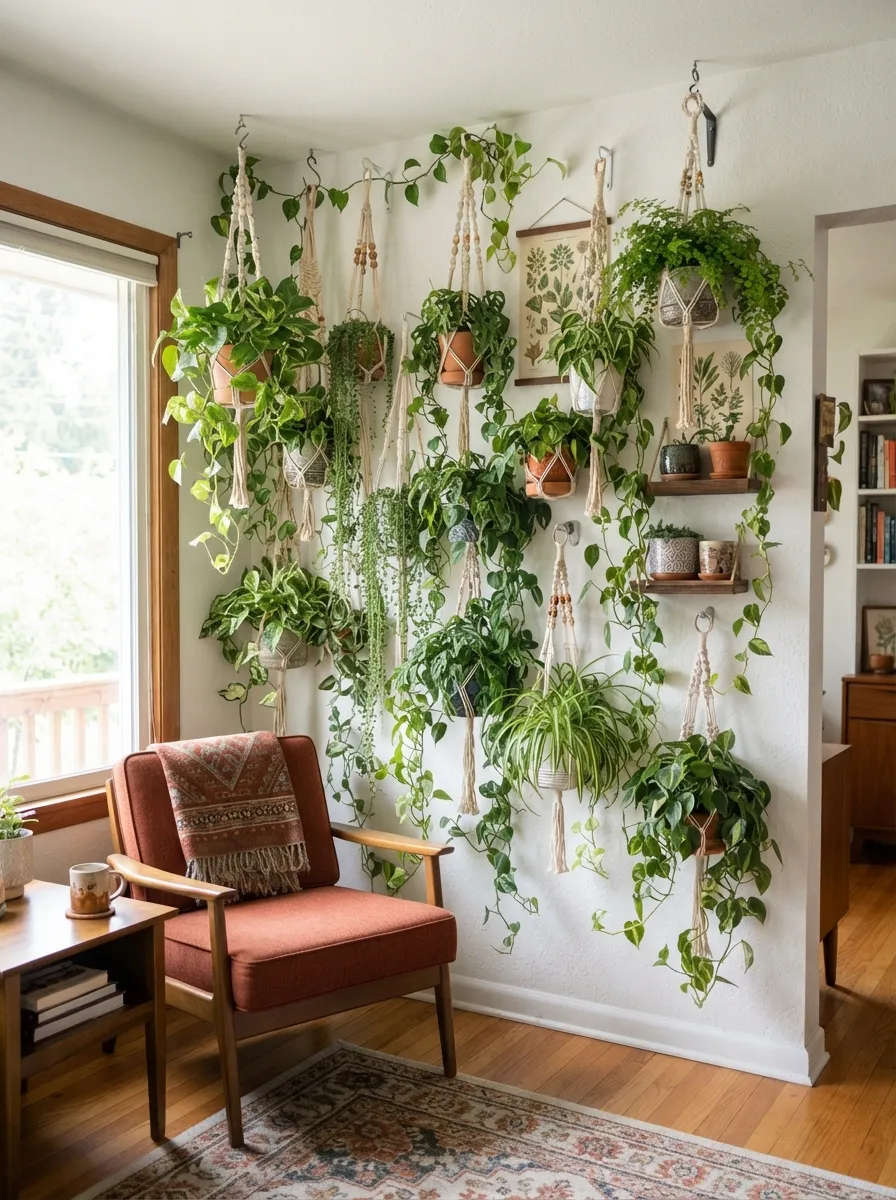 Hanging Plant Wall Garden