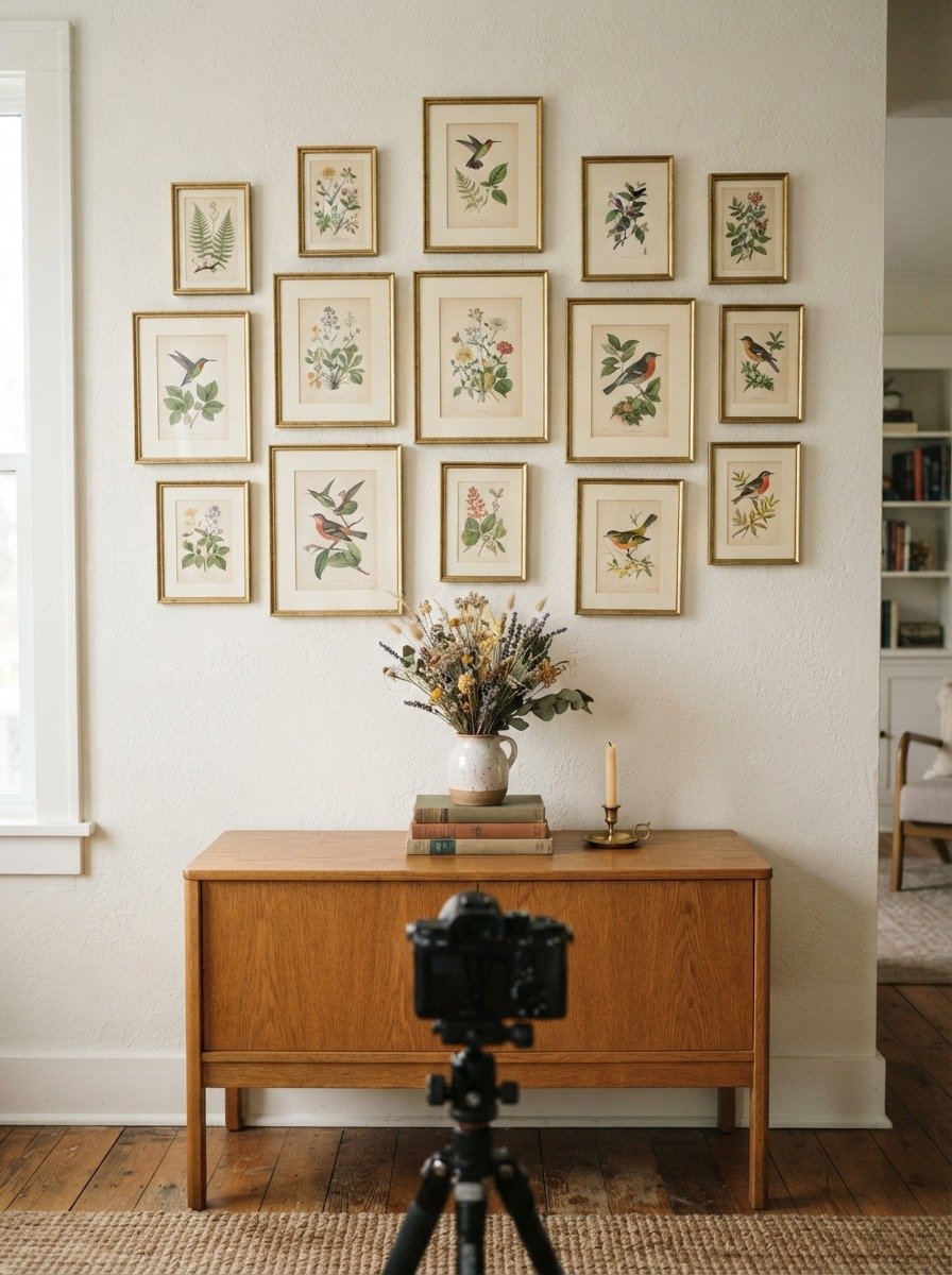 Frame Botanical and Bird Prints