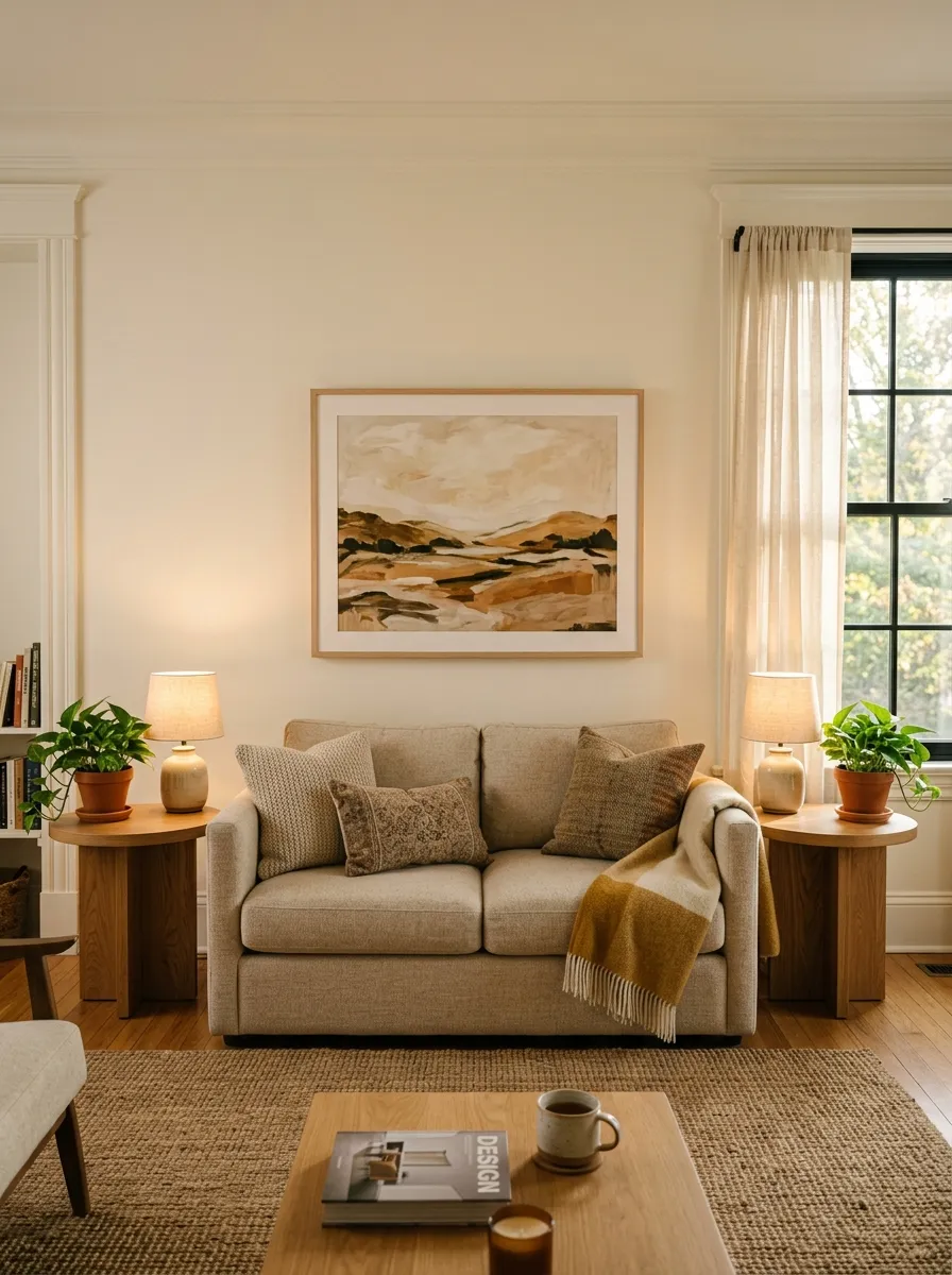 Frame the Couch with Matching Side Tables