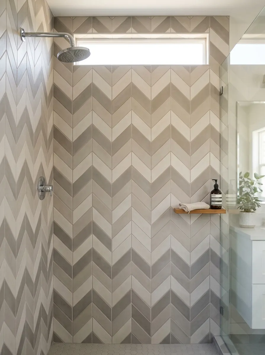 Chevron Pattern Wall Tiles