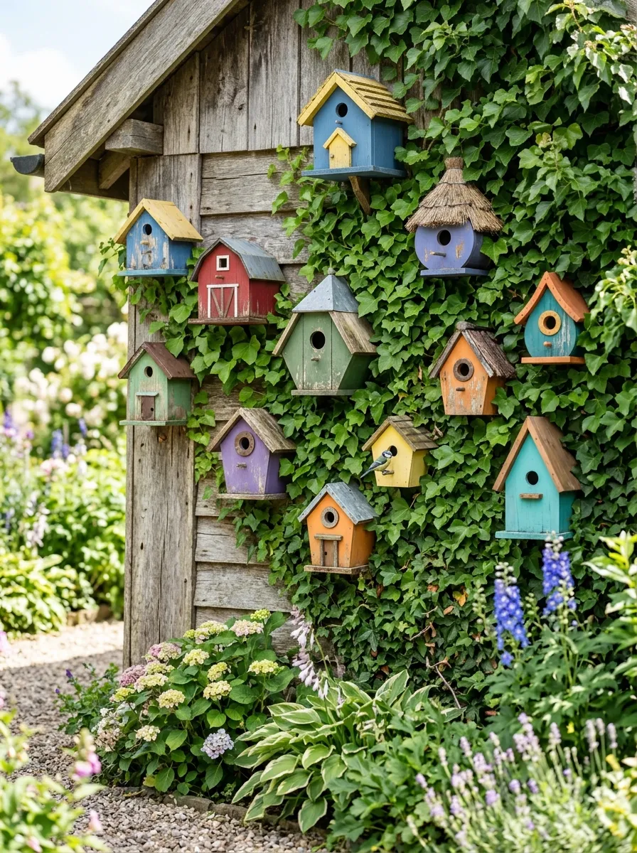 Birdhouse Display Wall