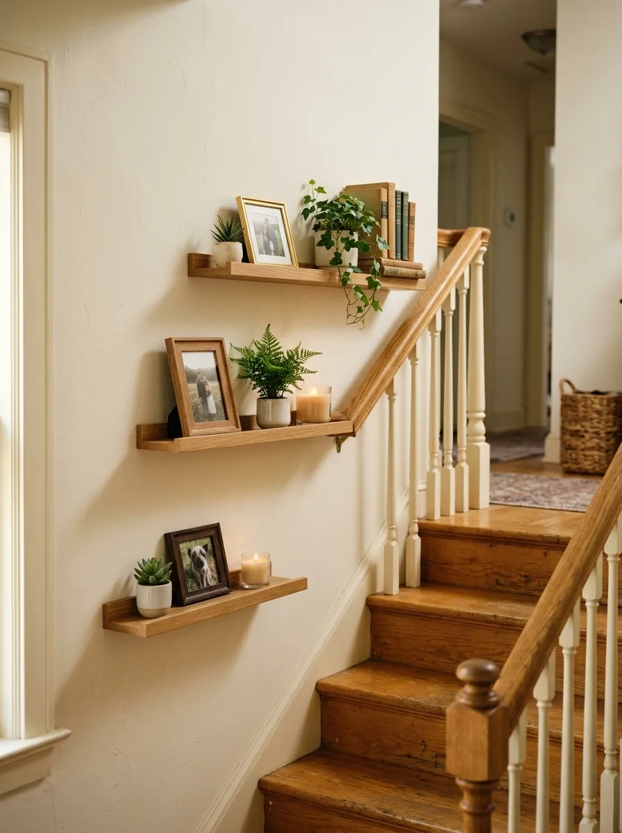 Staircase Gallery Shelves