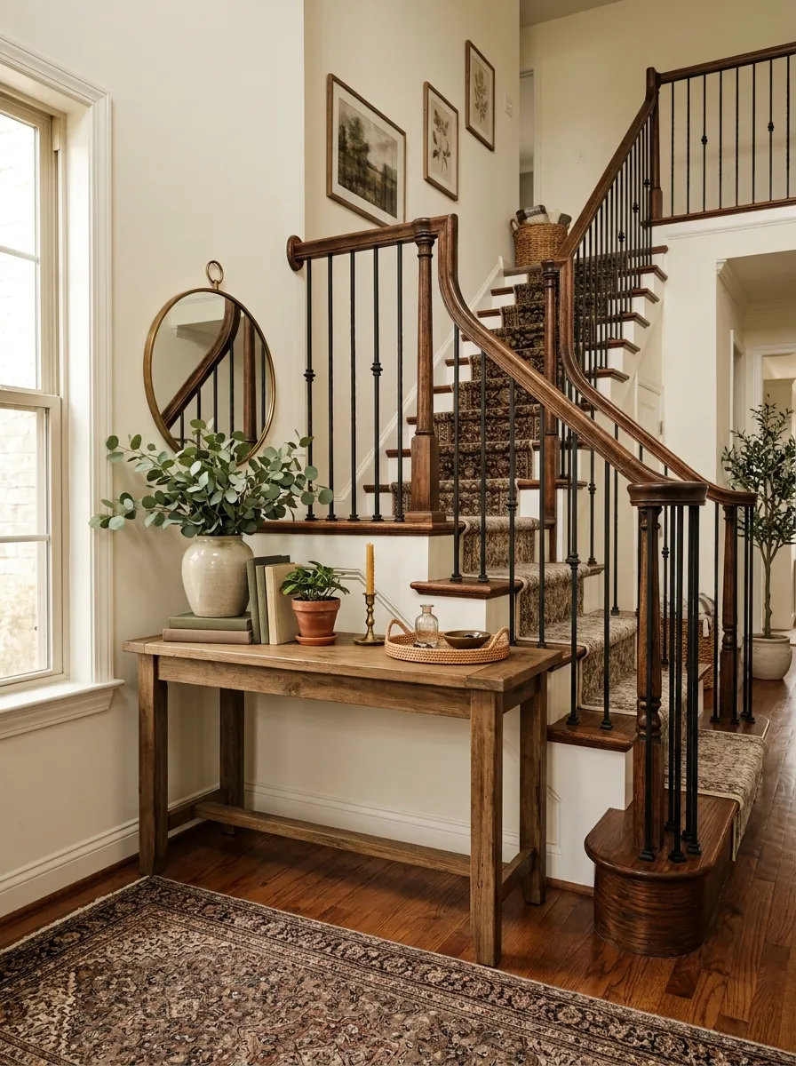 Set Up a Console Table at the Base