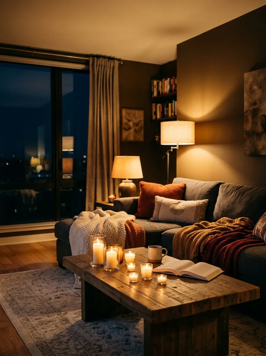 Set the Mood With Warm Lighting Only