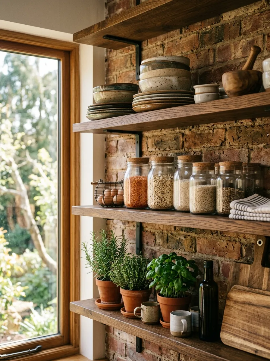 Open Shelving in the Kitchen