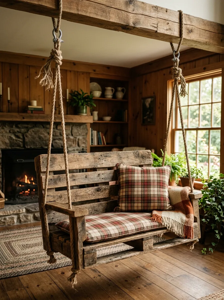 Pallet Wood DIY Swing