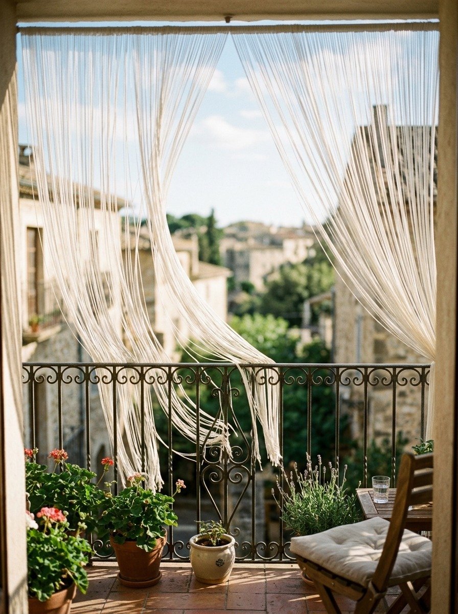 Use String Curtains for Softness