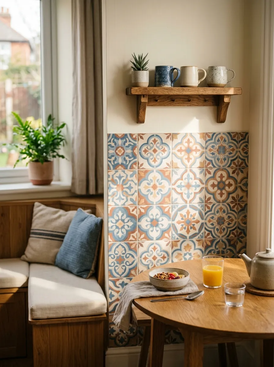 Choose A Patterned Tile Backsplash Nearby