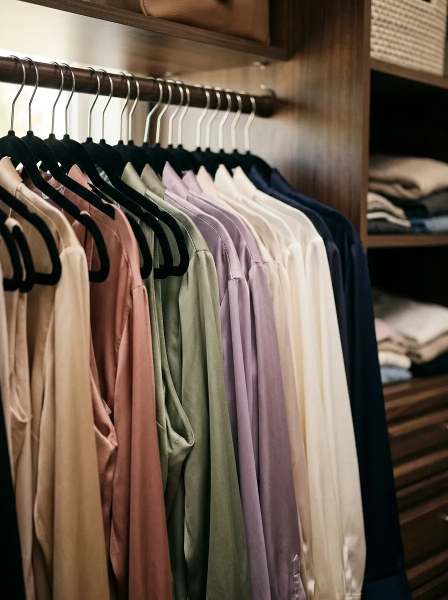 Use Velvet Non-Slip Hangers for Delicates