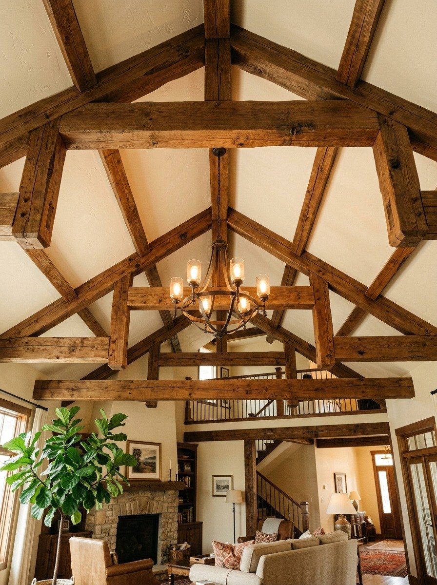 Wood Beam Ceiling Accents