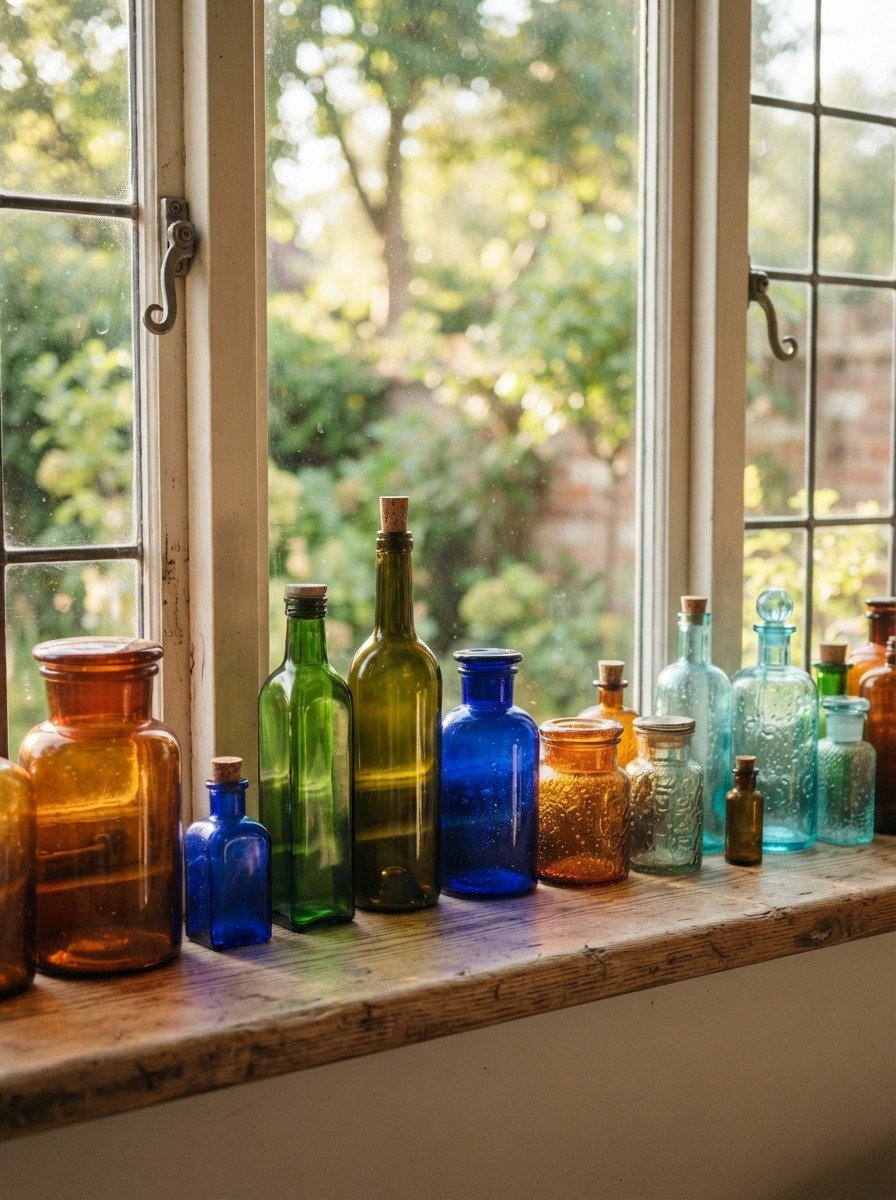 Bring In Vintage Glass Bottles and Jars