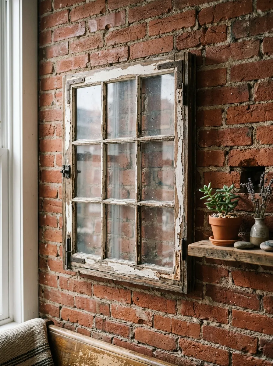 Hang A Salvaged Window Frame