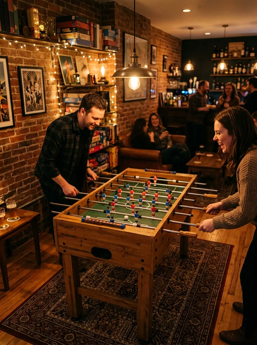 Foosball or Ping Pong Table Corner