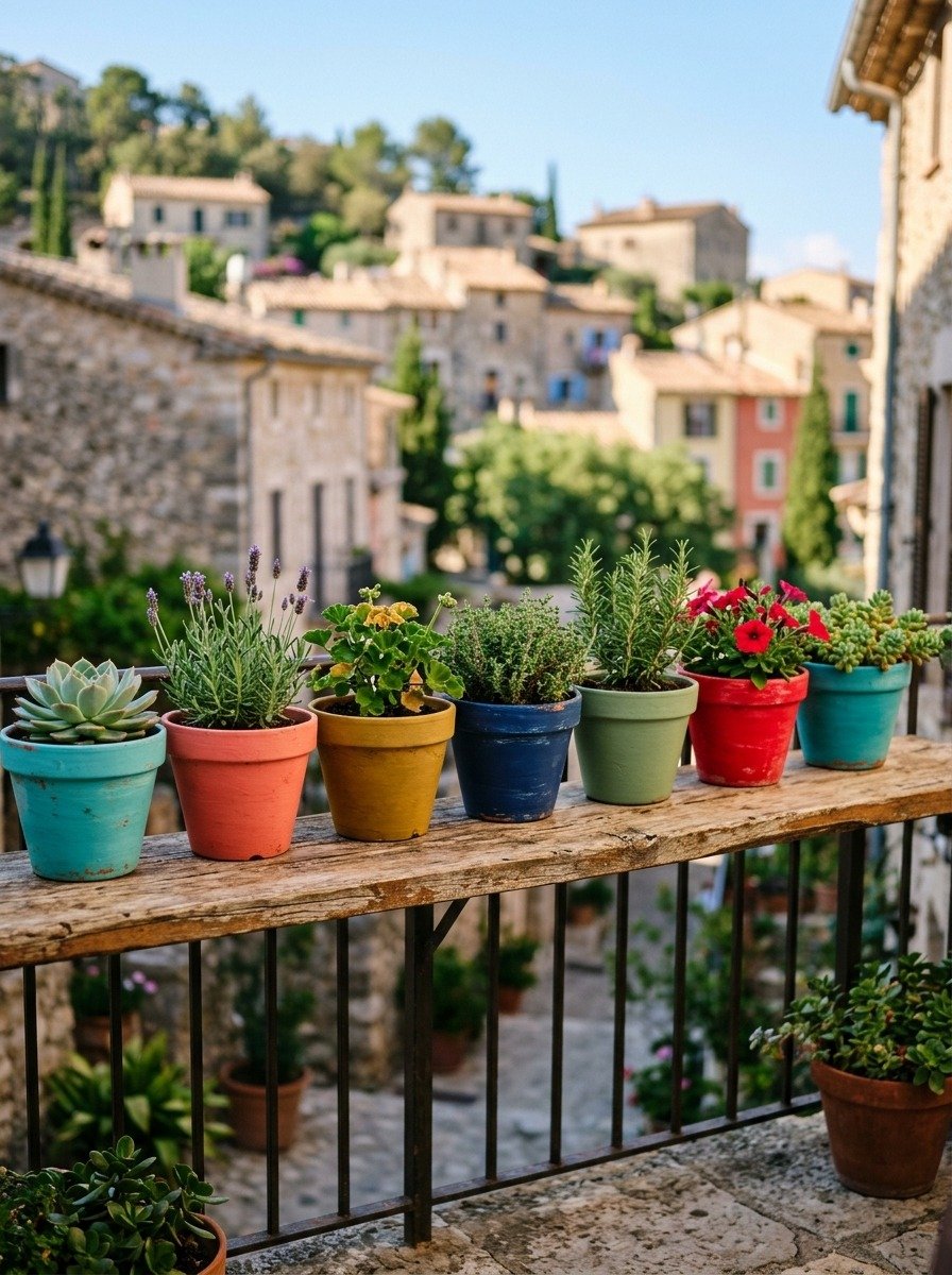 Paint Pots in Bold Colors