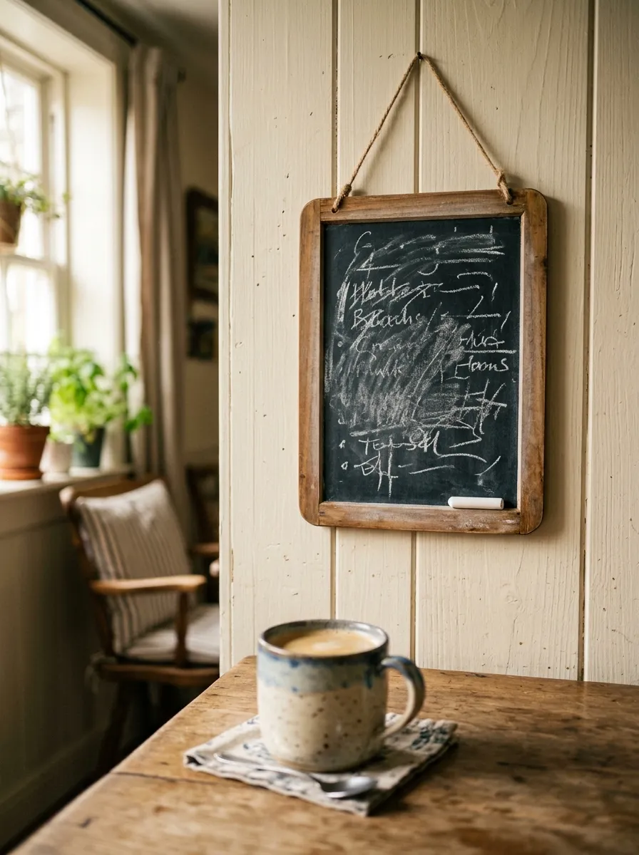 Install A Chalkboard Or Cork Memo Board