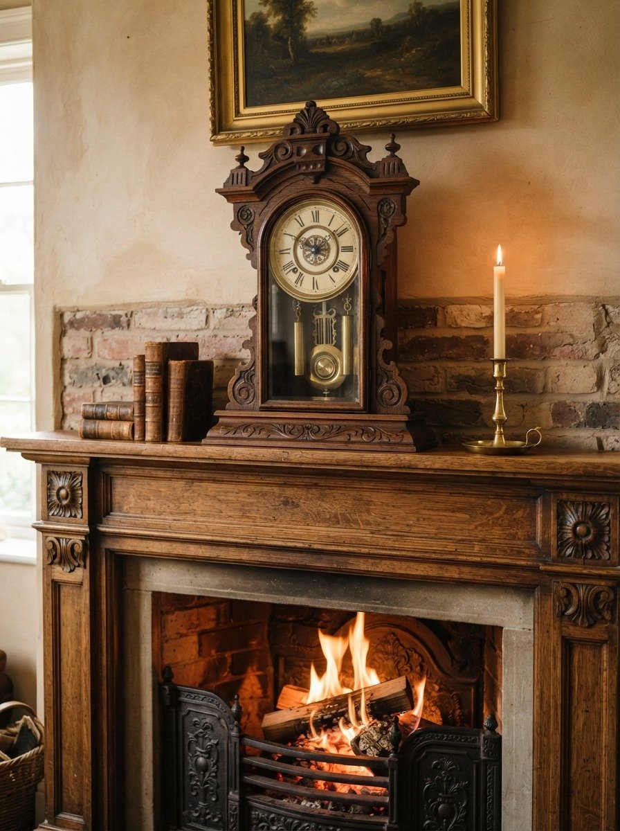 Add a Vintage Clock as a Statement Piece