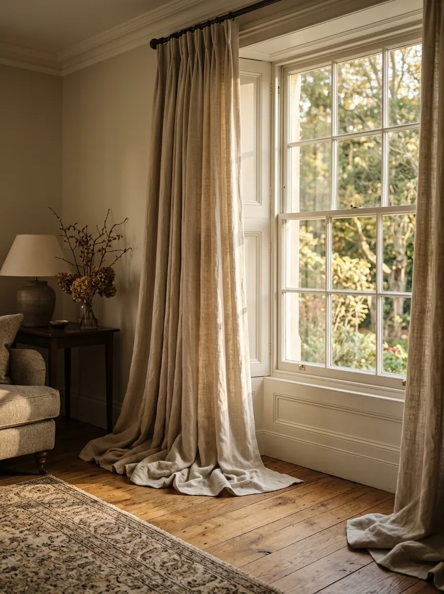 Choose Curtains That Pool Slightly on the Floor
