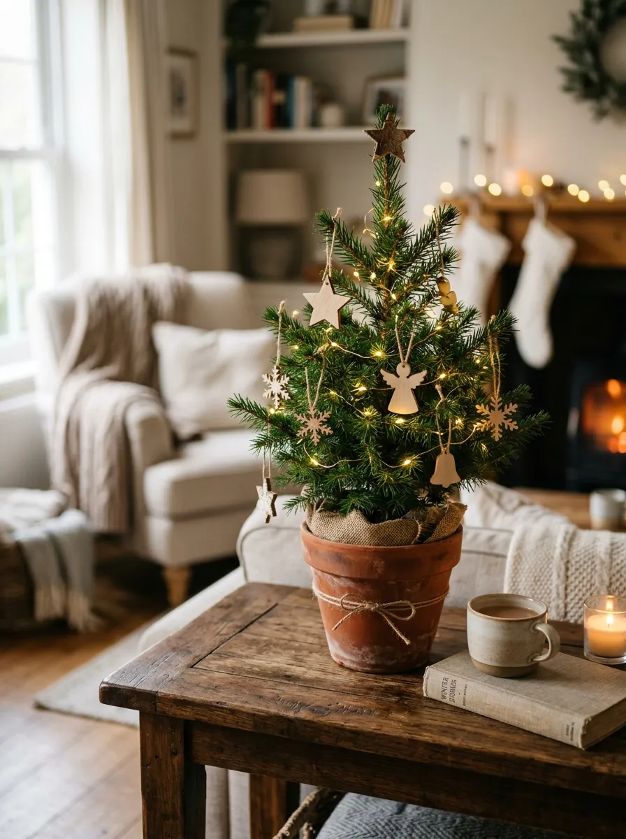 Bring In a Small Tabletop Tree