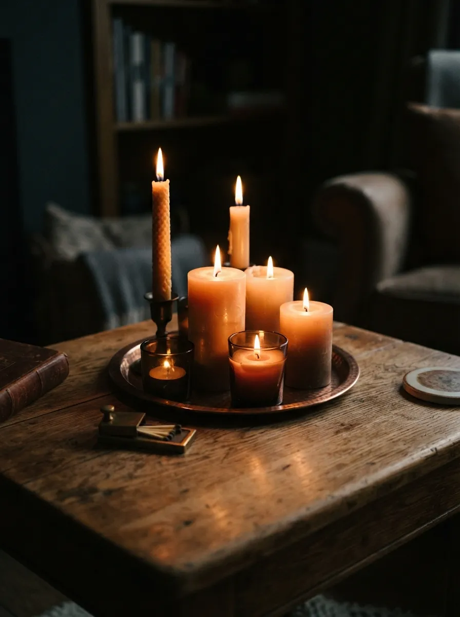 Add Candles for Warmth and Ambiance