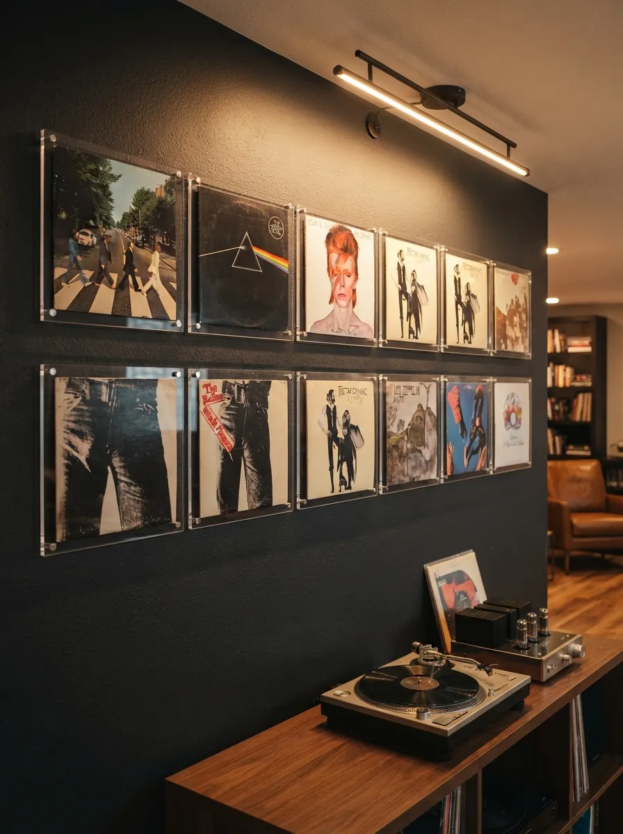 Record Album Cover Display